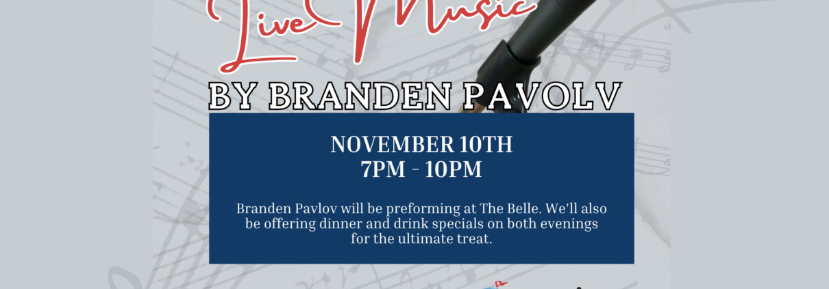 Jazz music night poster with guitar and saxophone images.