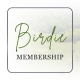 "Birdie membership promotional graphic design"