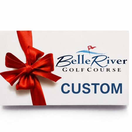 Gift card for Belle River Golf Course.